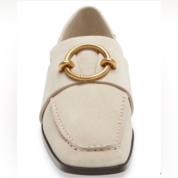 Frame Le Montecito 39.5 Loafer Tan Suede W/Gold Buckle Detail - Picture 2 of 16